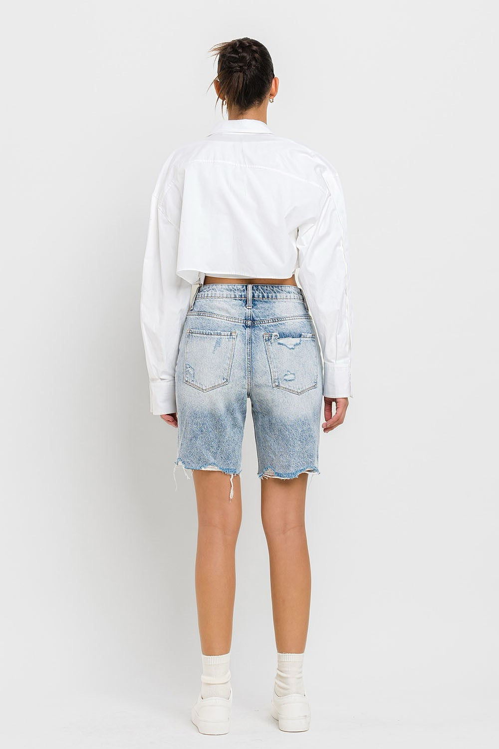 Vervet Destroyed Bermuda Shorts