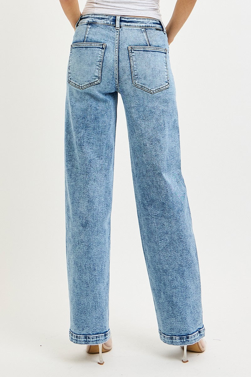 Risen Slouch Fit Washed Denim