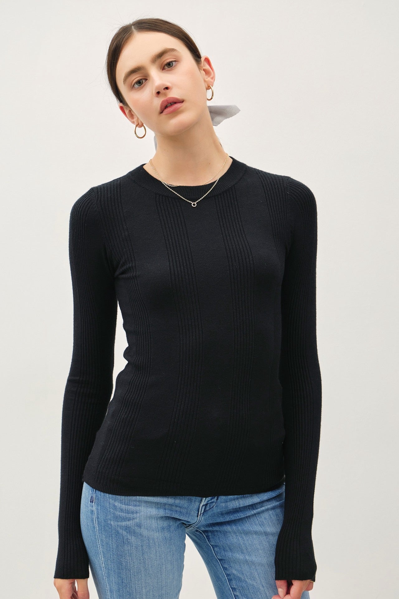 Luxe Long Sleeve Sweater Top