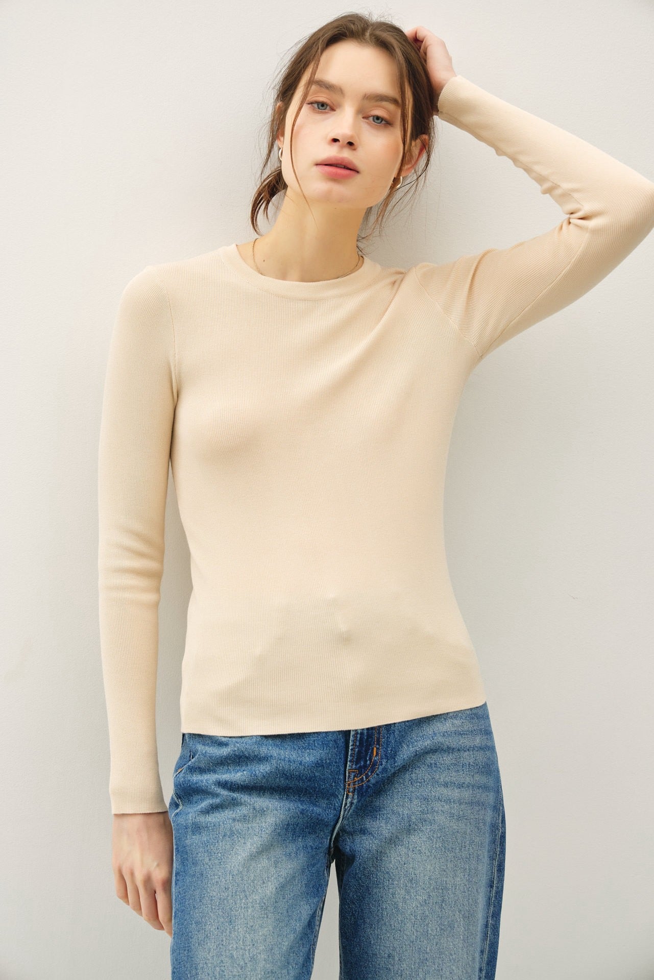 Luxe Long Sleeve Sweater Top
