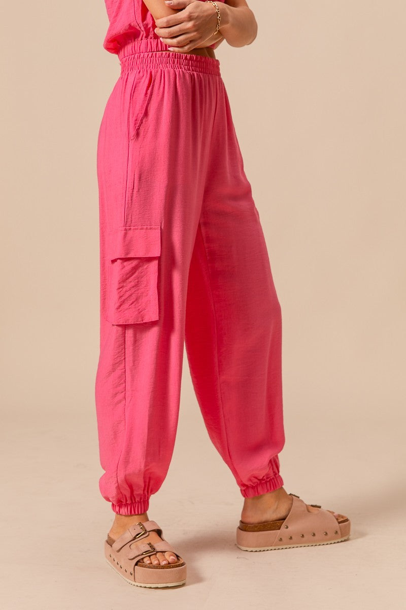 Cargo Jogger Linen Set