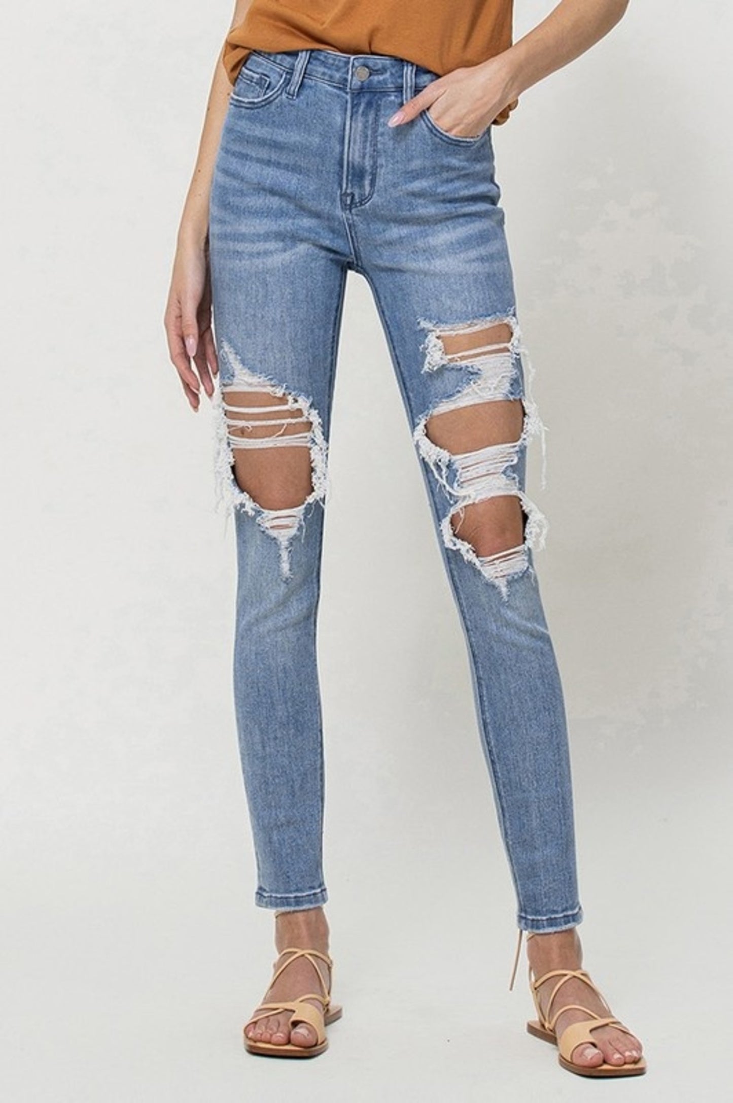 Vervet Destroyed Skinny Jeans