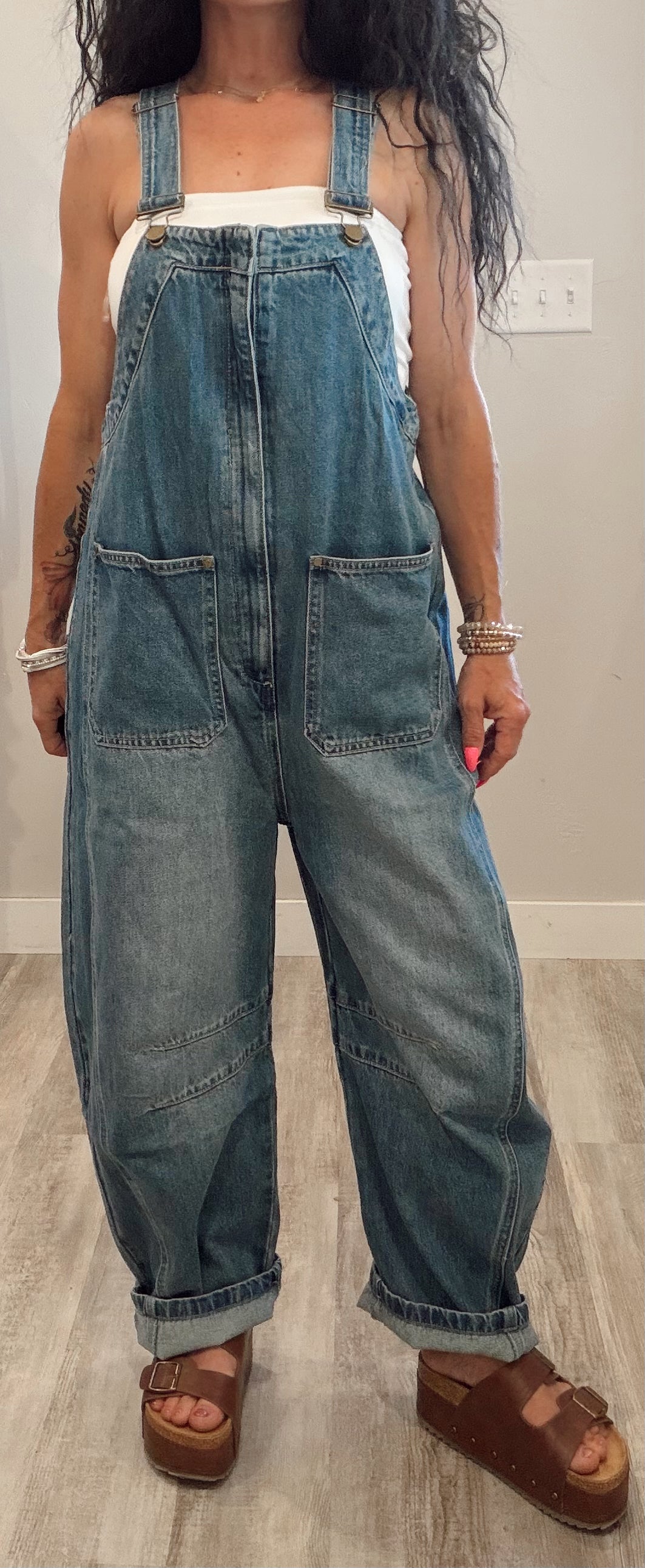 Western Barrel Leg Overalls