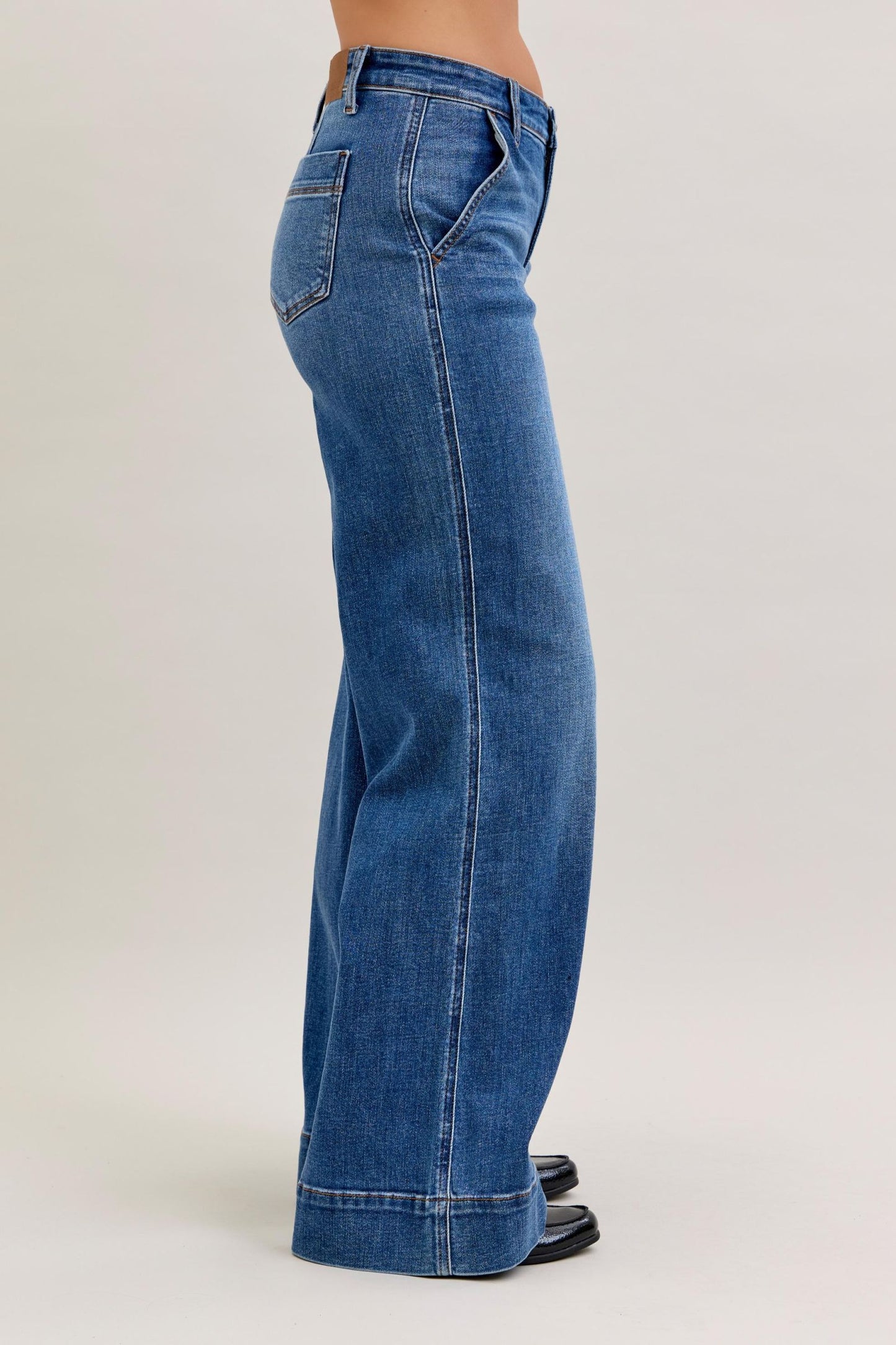 Judy Blue Retro Dark Wide Leg