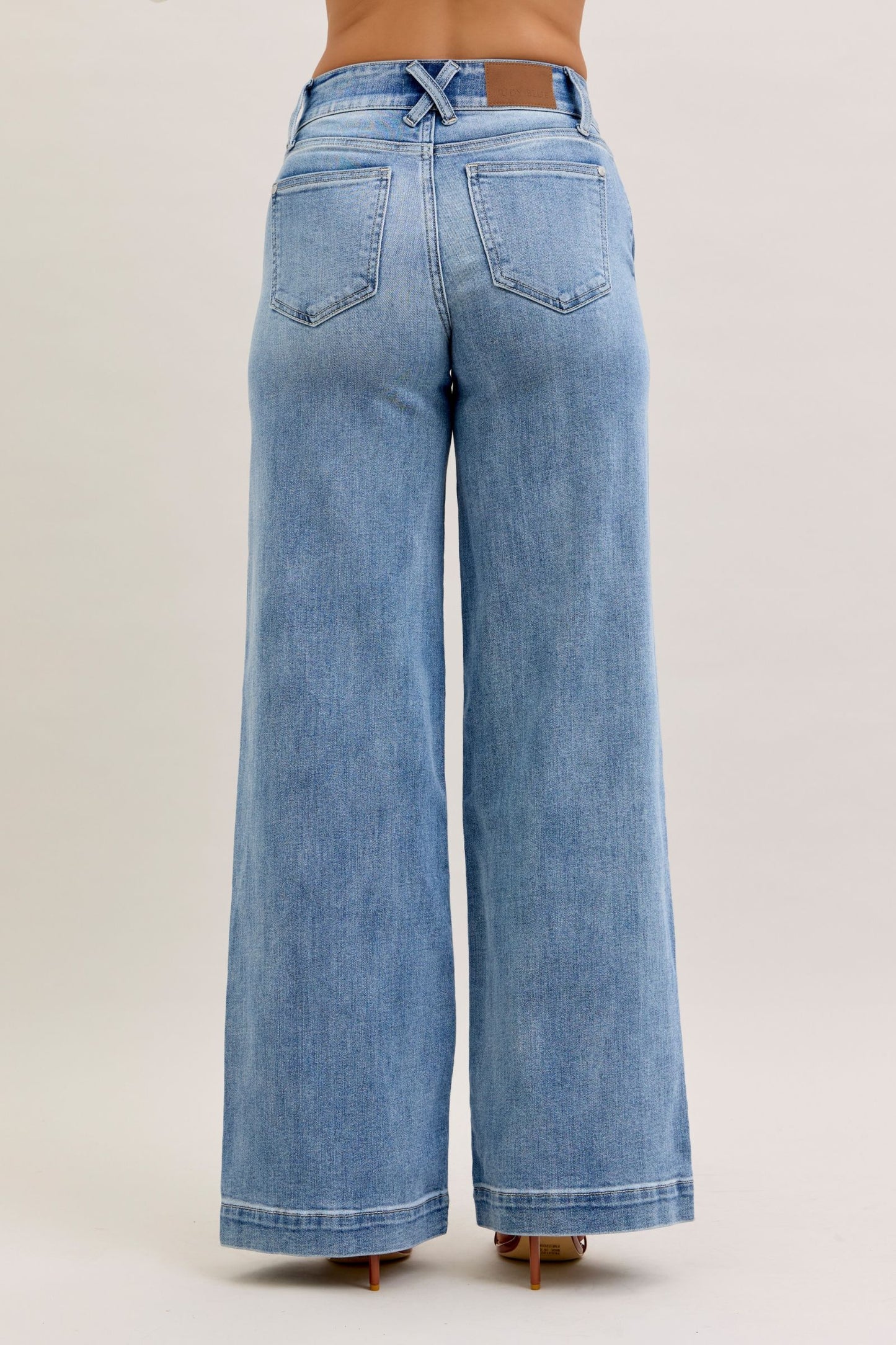 Judy Blue Double Button Wide Leg