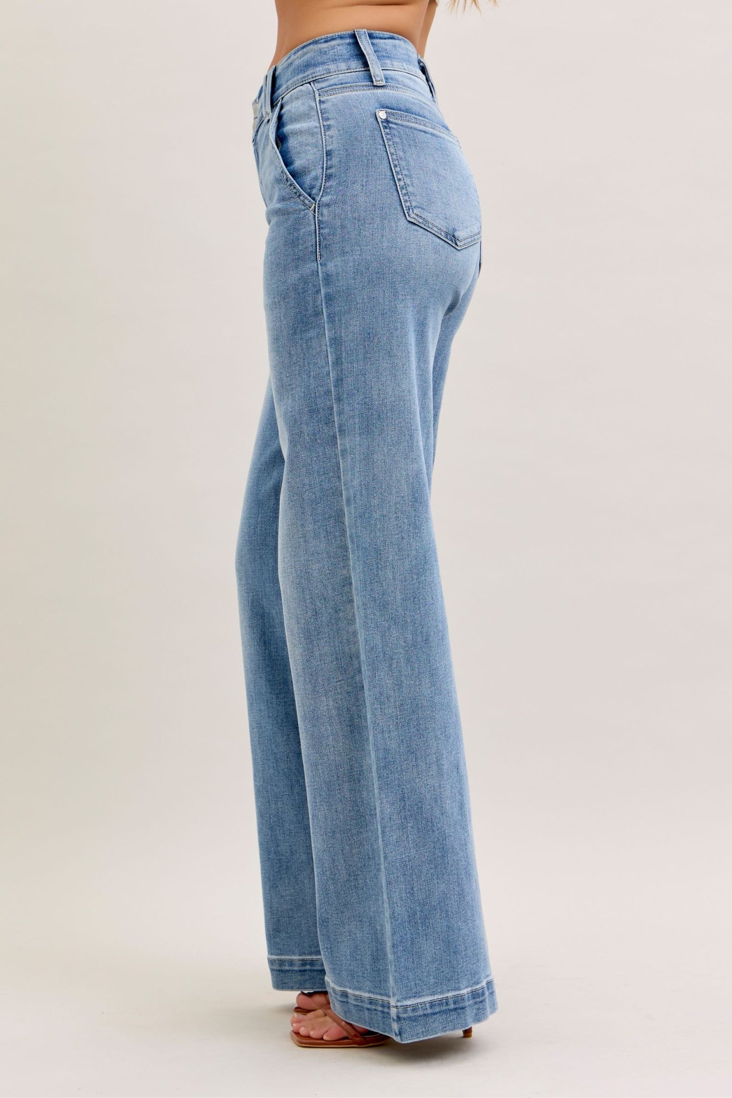 Judy Blue Double Button Wide Leg