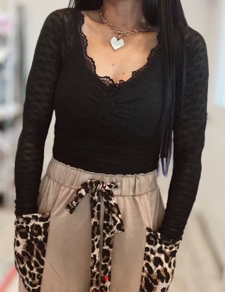 Lace Long Sleeve Top