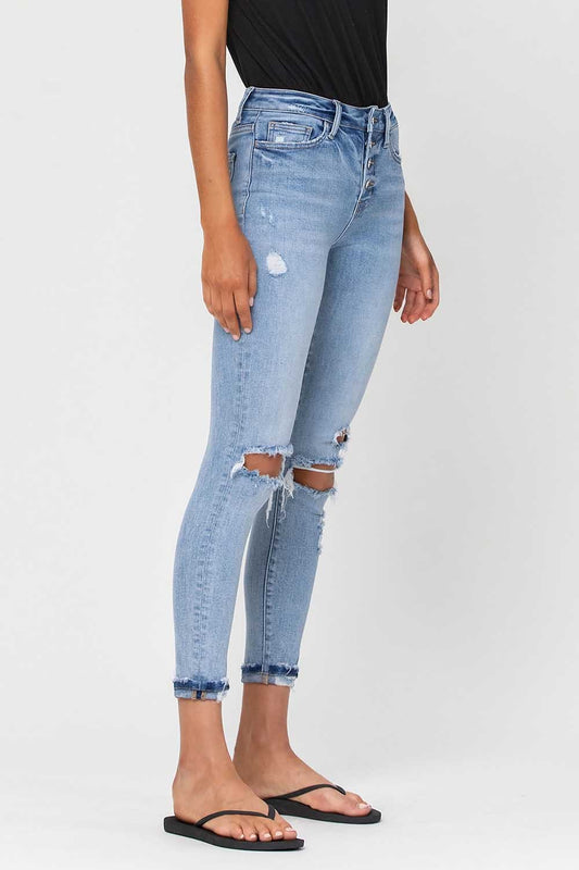 Vervet Buttonfly Skinny Jeans
