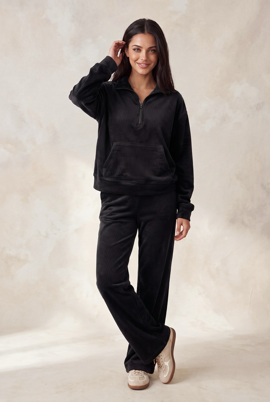 Half Zip Pullover Set
