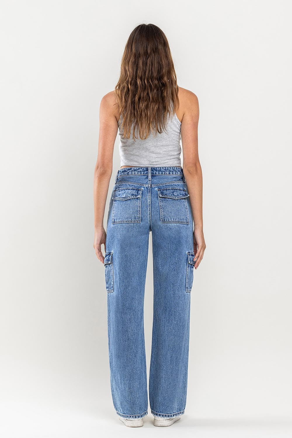 Vervet Cargo Wide Leg Denim