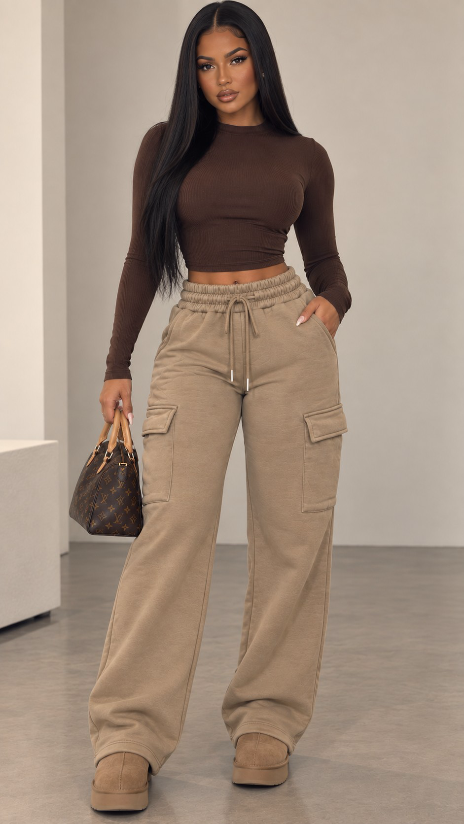 Cozy Cargo Sweatpants
