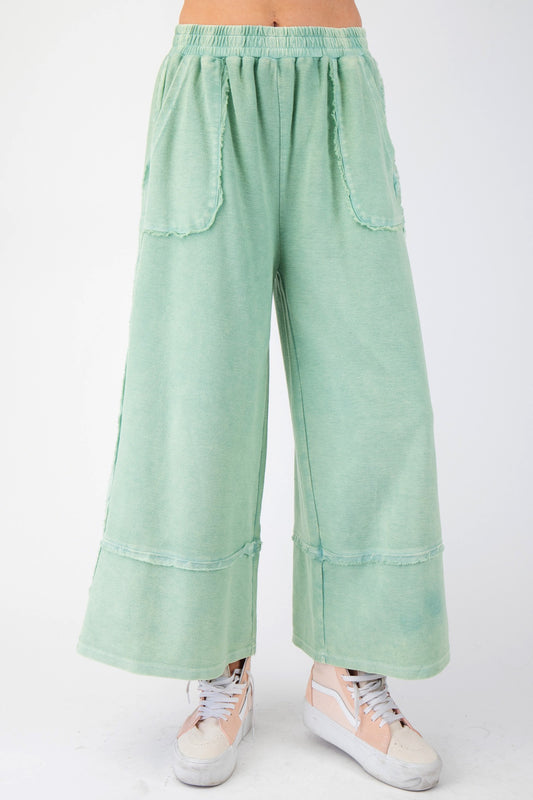 Easel French Terry Palazzo Pants