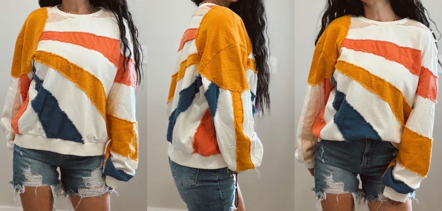 Sunshine Patch Pullover