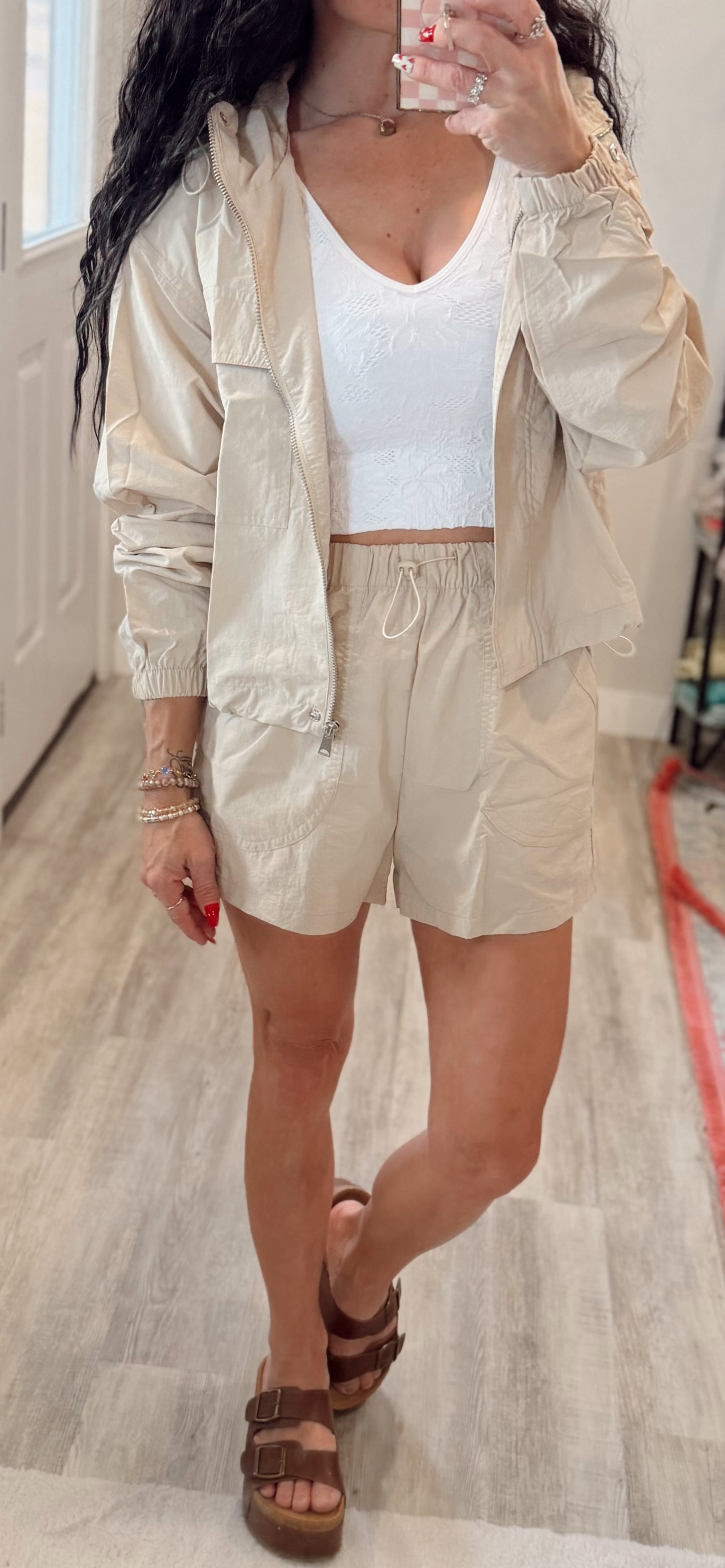 Windbreaker Shorts Set