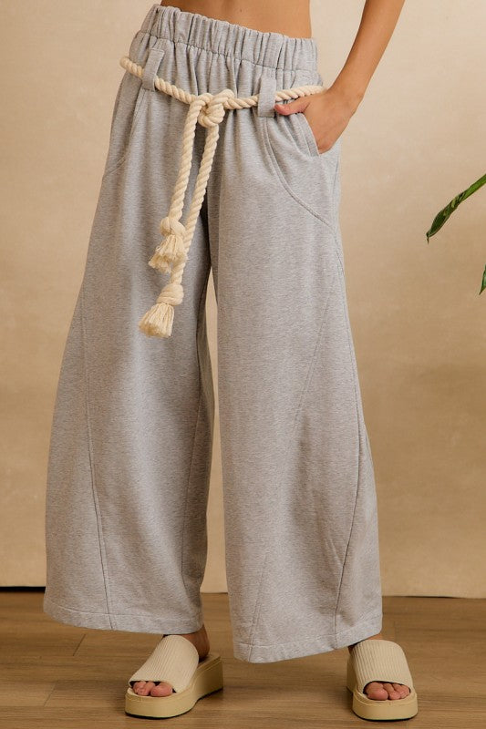 Rope Tie Barrel Sweatpants