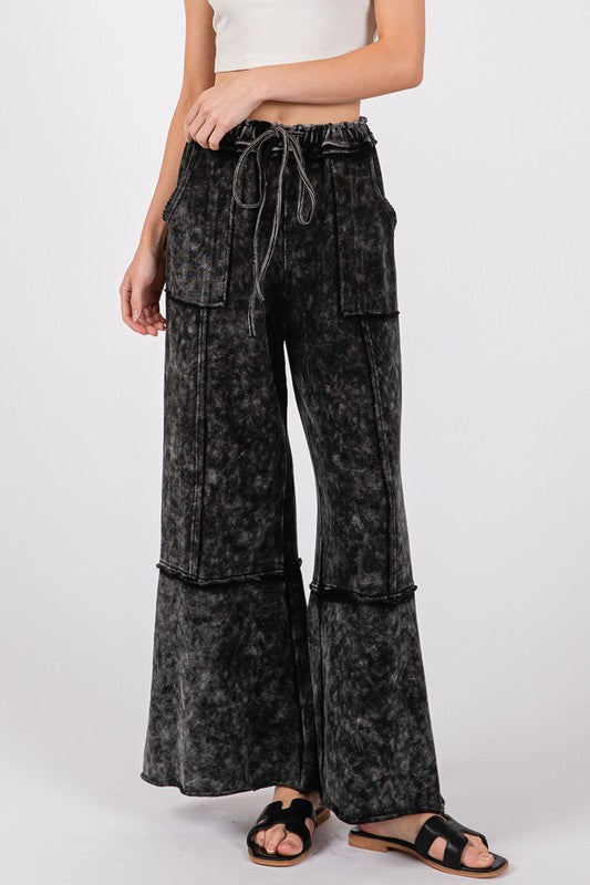 Mineral Wash Terry Knit Pants
