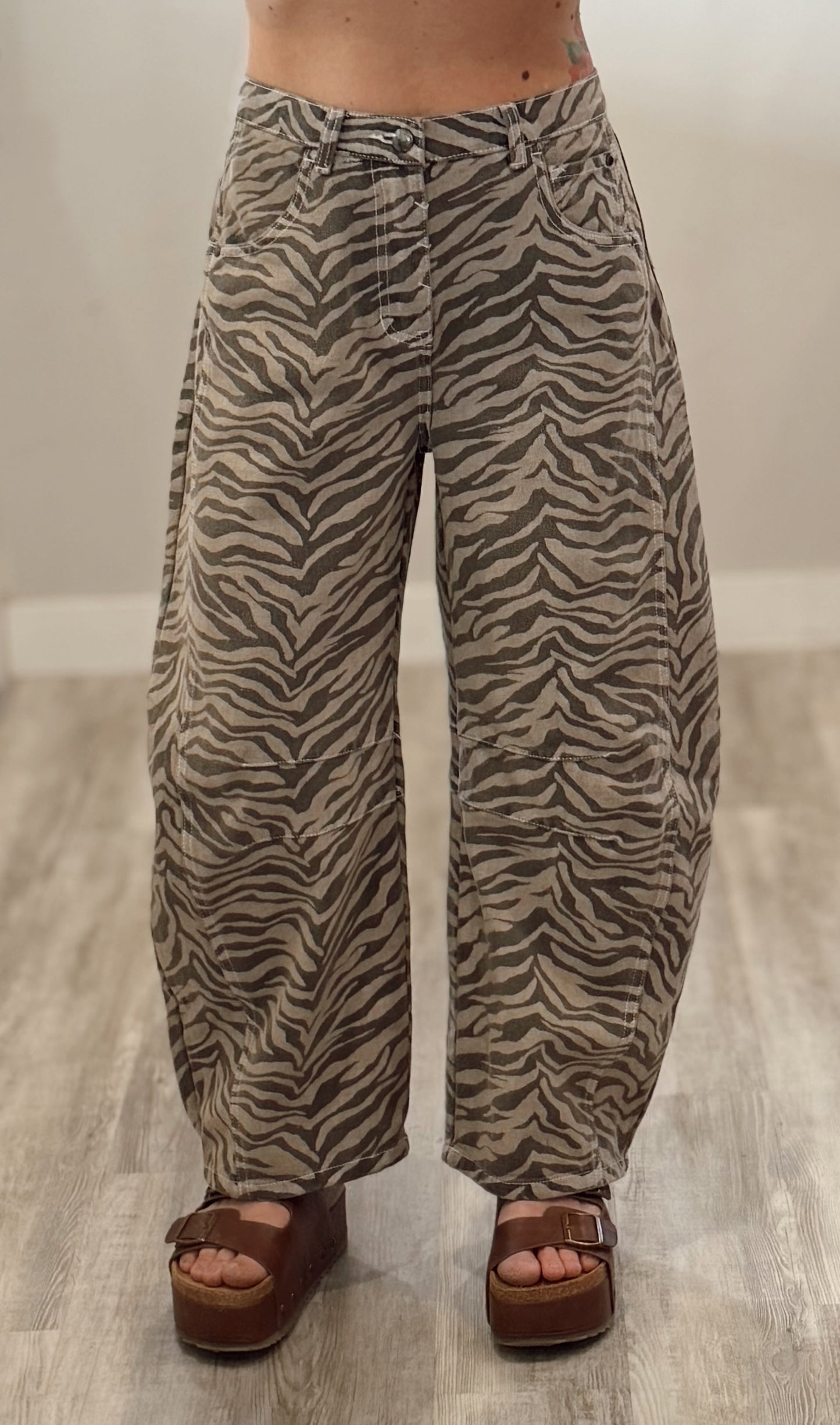 Zebra Barrel Denim