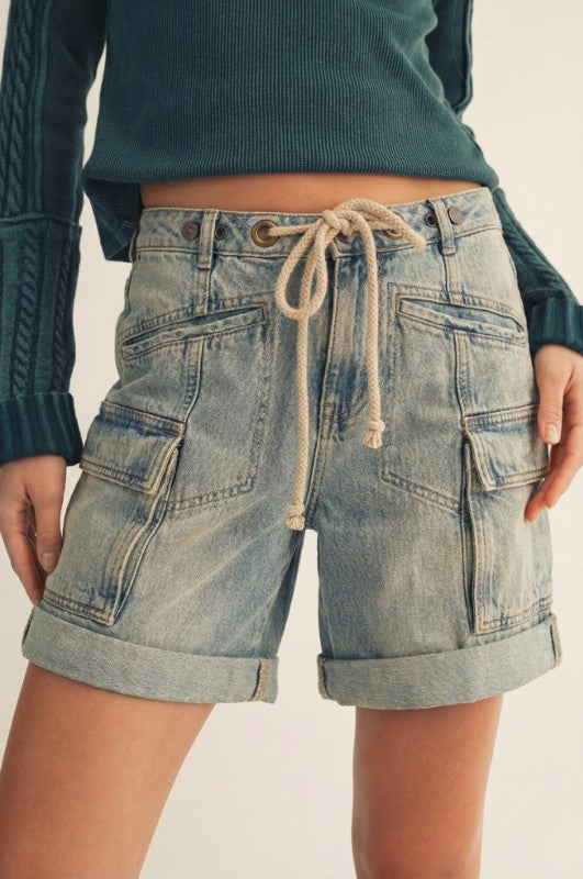 Vintage Washed Cargo Shorts ￼