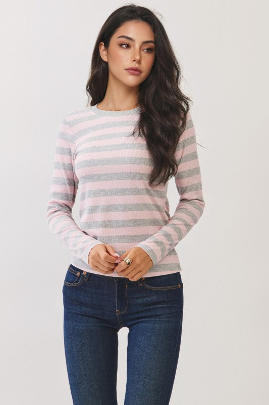 Striped Long Sleeve Tops