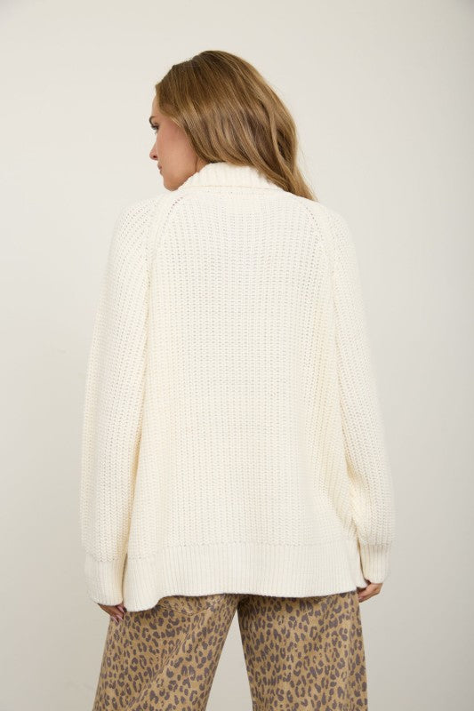 Toggle Longline Knit Cardigan