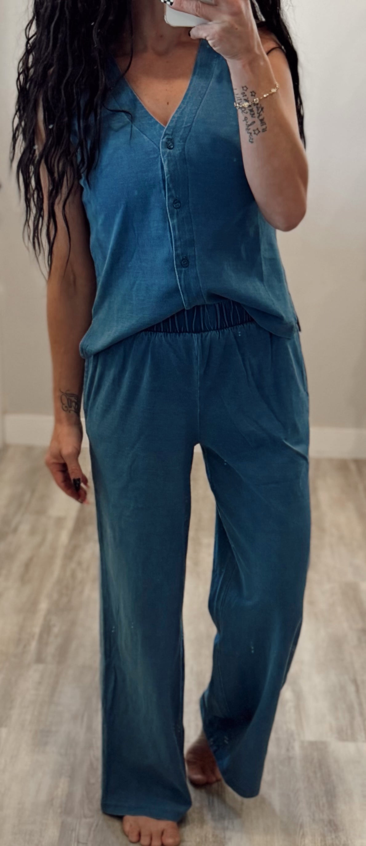 Vest Top and Wide Pant Set