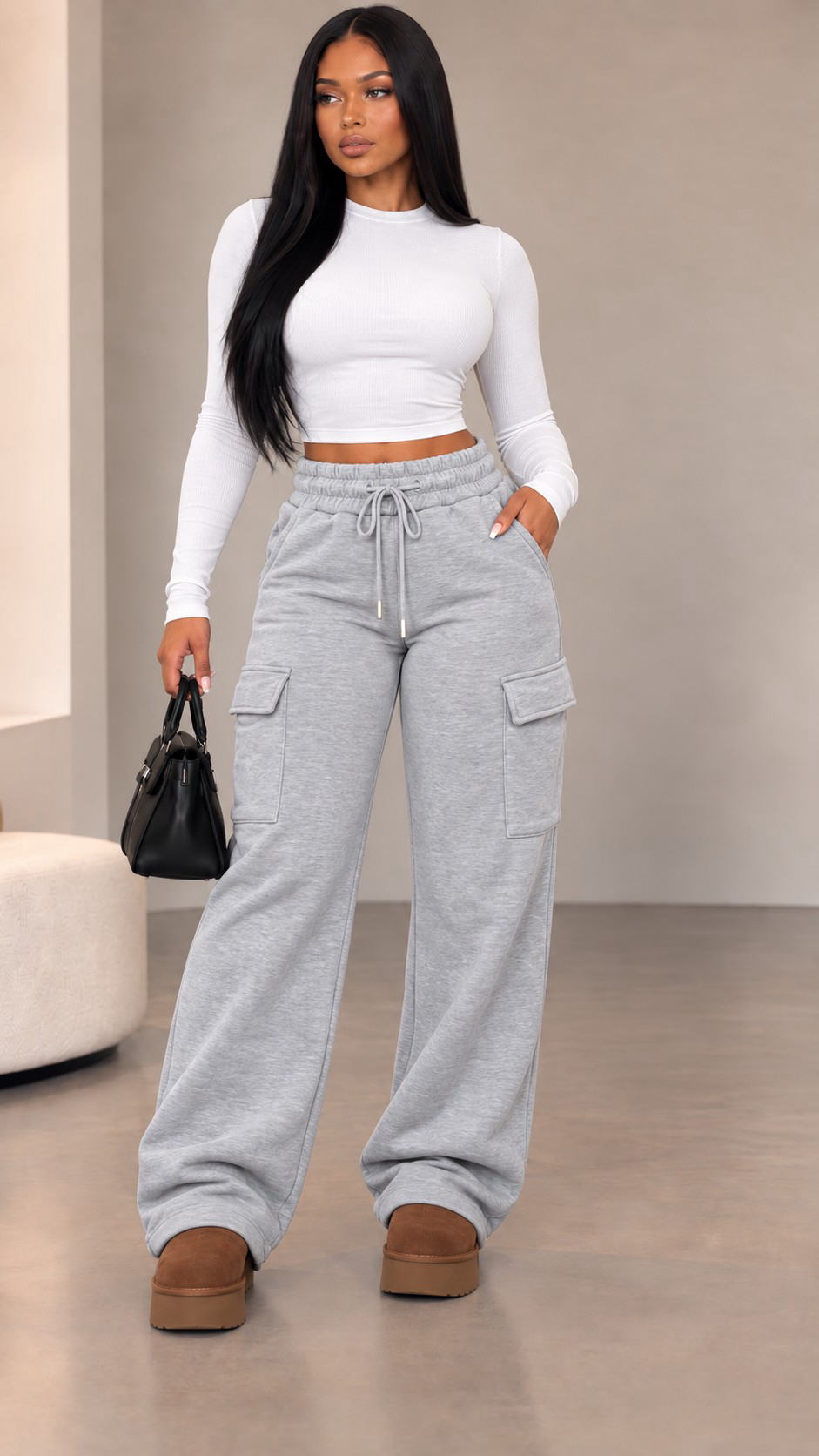 Cozy Cargo Sweatpants