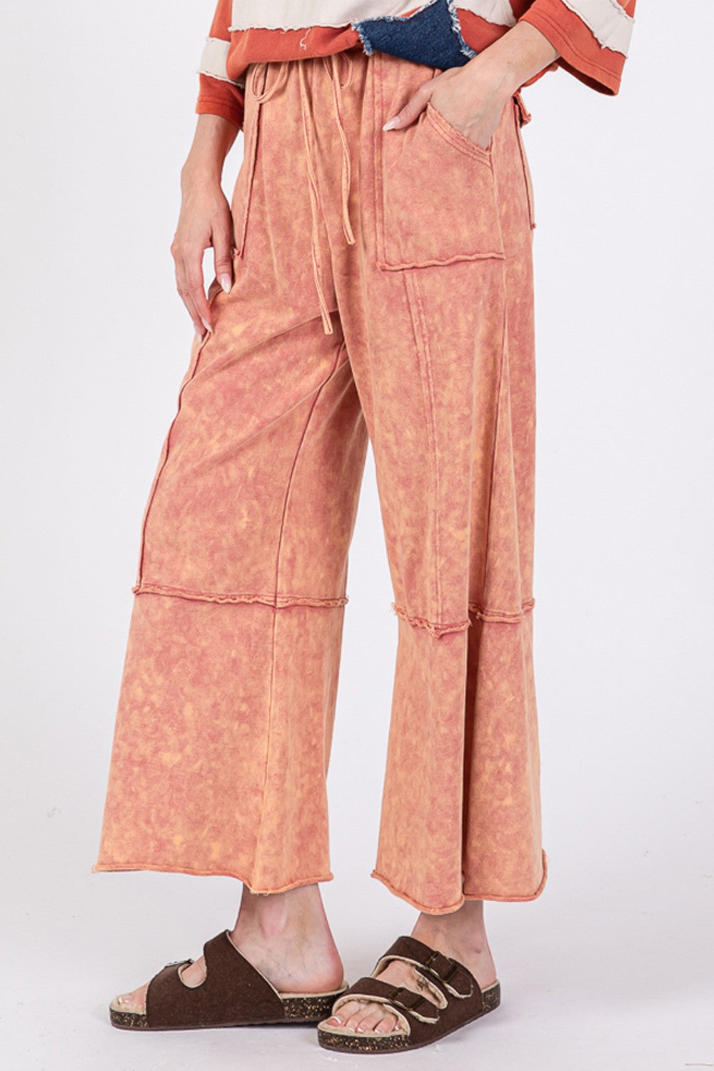 Mineral Wash Terry Knit Pants
