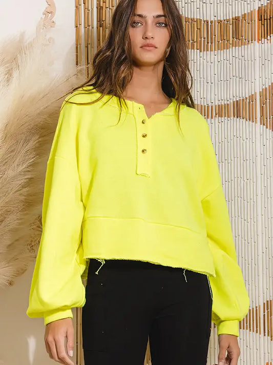 Neon French Terry Pullover