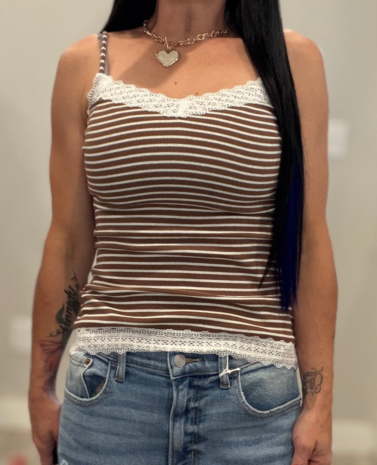 Simple Ribbed Striped Cami