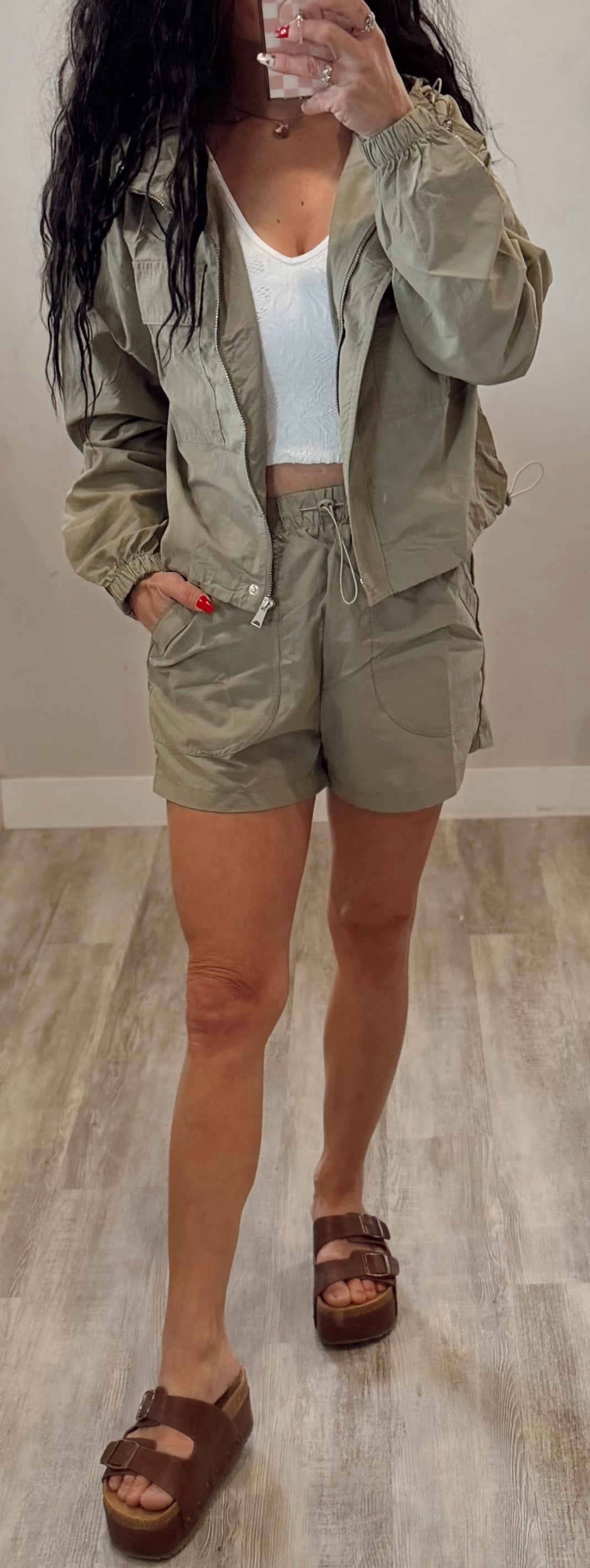 Windbreaker Shorts Set
