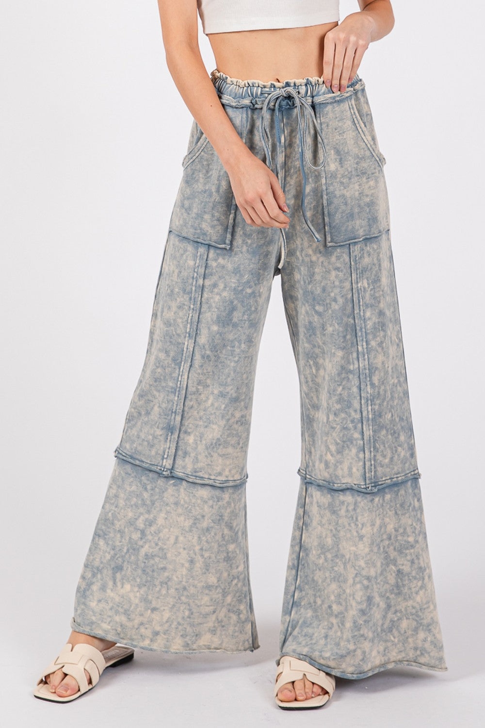 Mineral Wash Terry Knit Pants