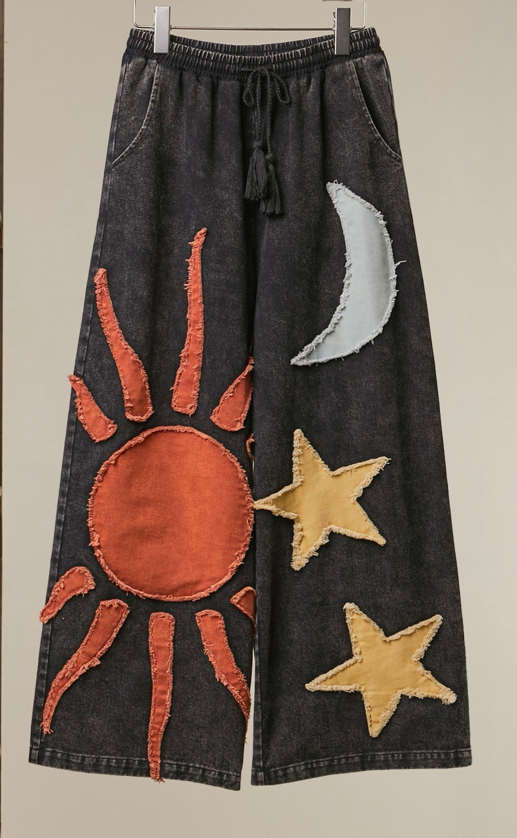 Washed Sun & Star Wide Pants