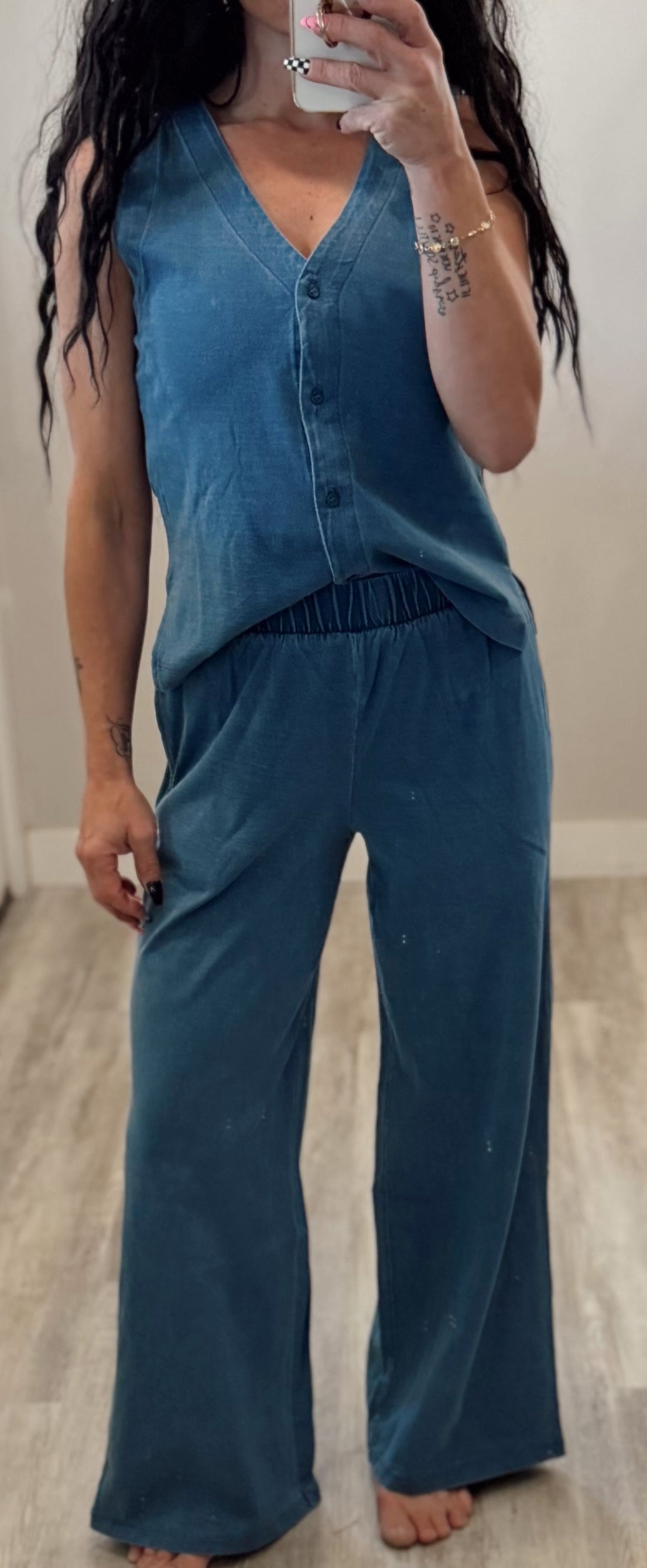 Vest Top and Wide Pant Set