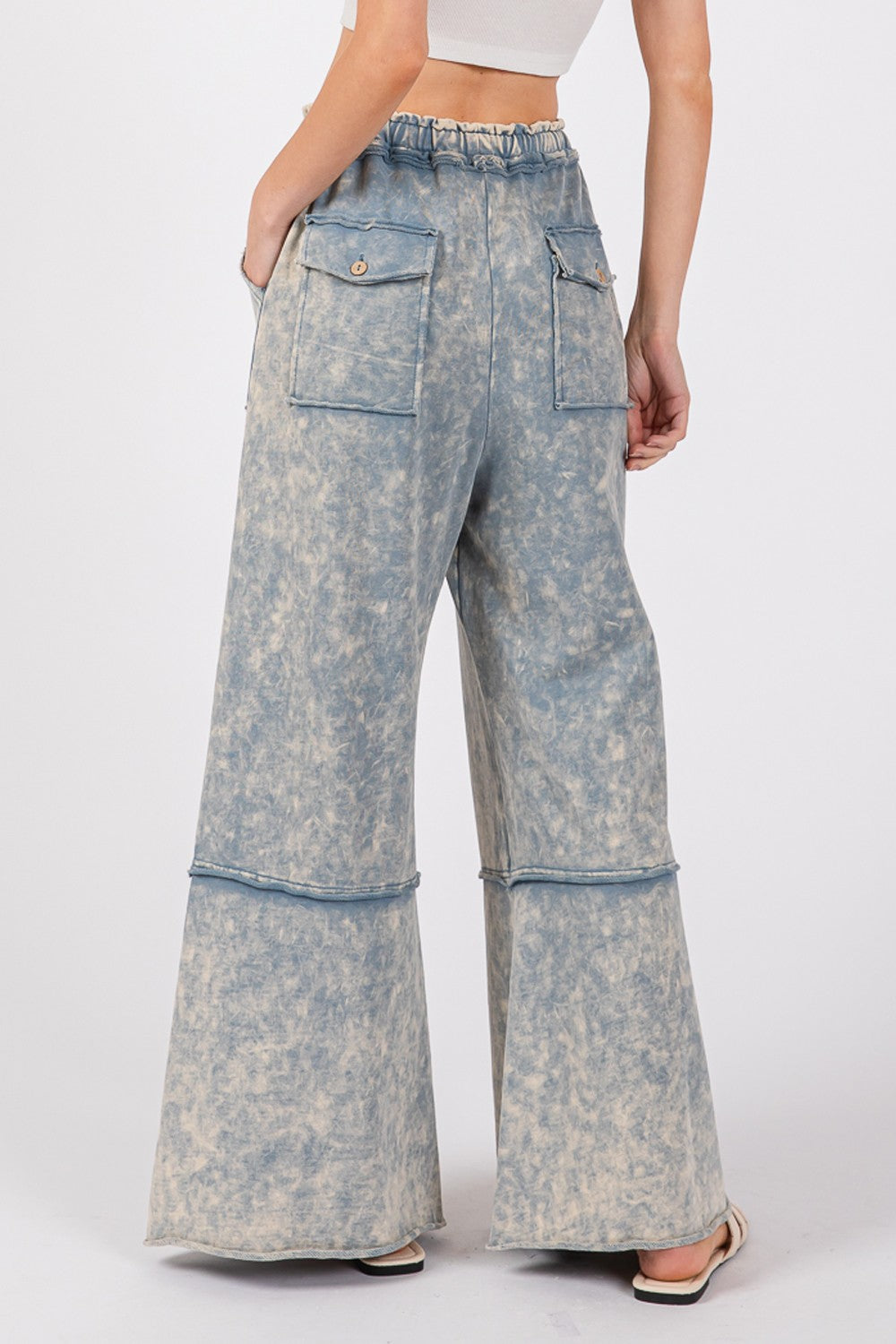 Mineral Wash Terry Knit Pants