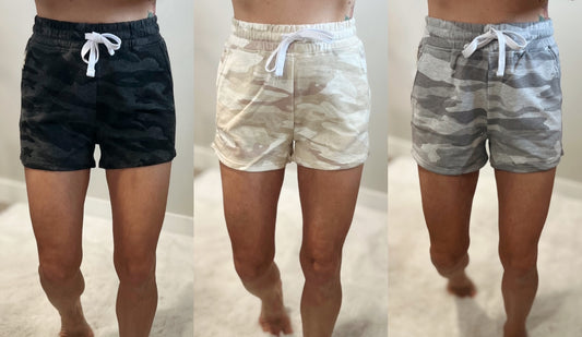 Camo Terry Knit Shorts