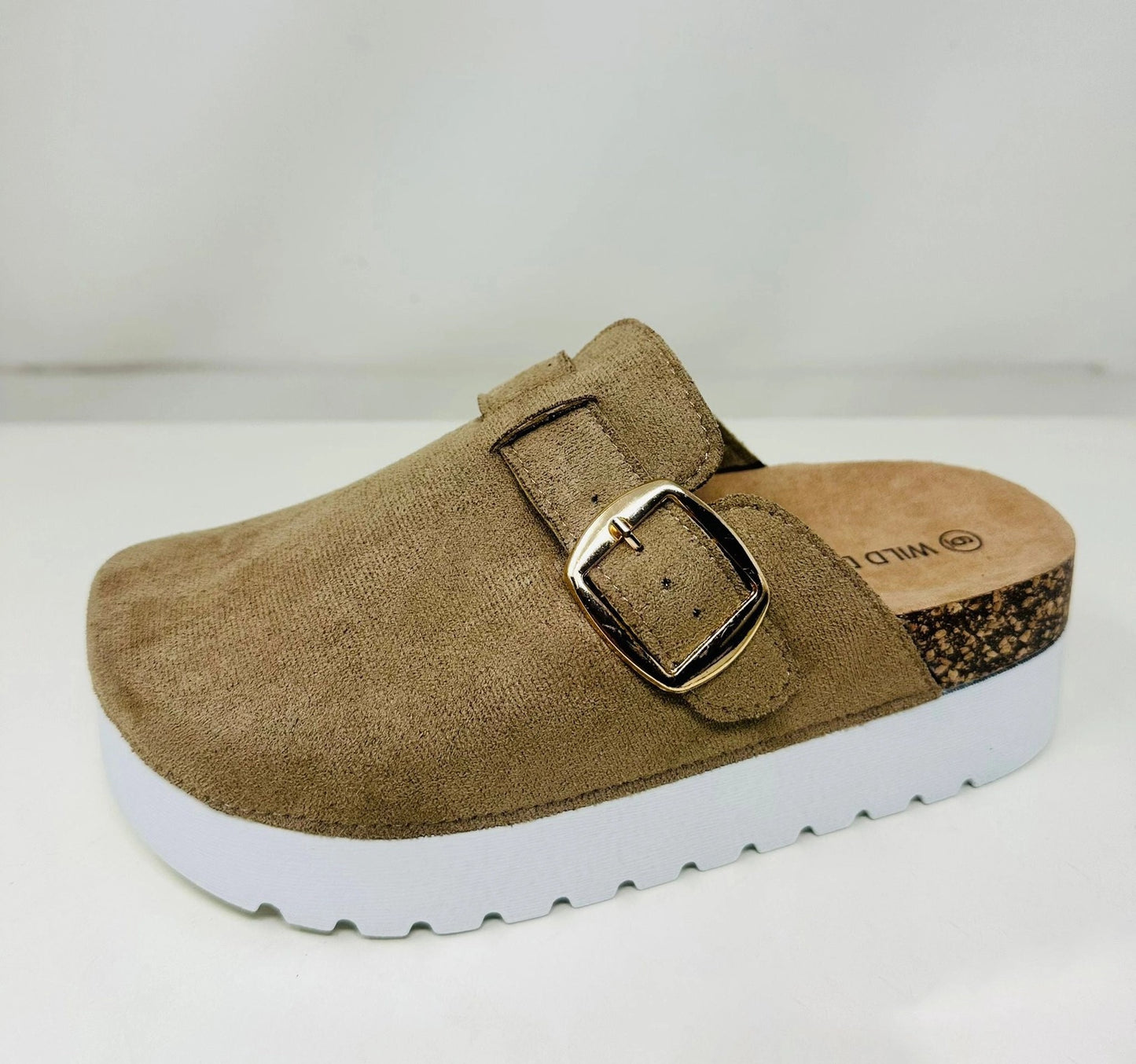 Platform Clog Slides￼