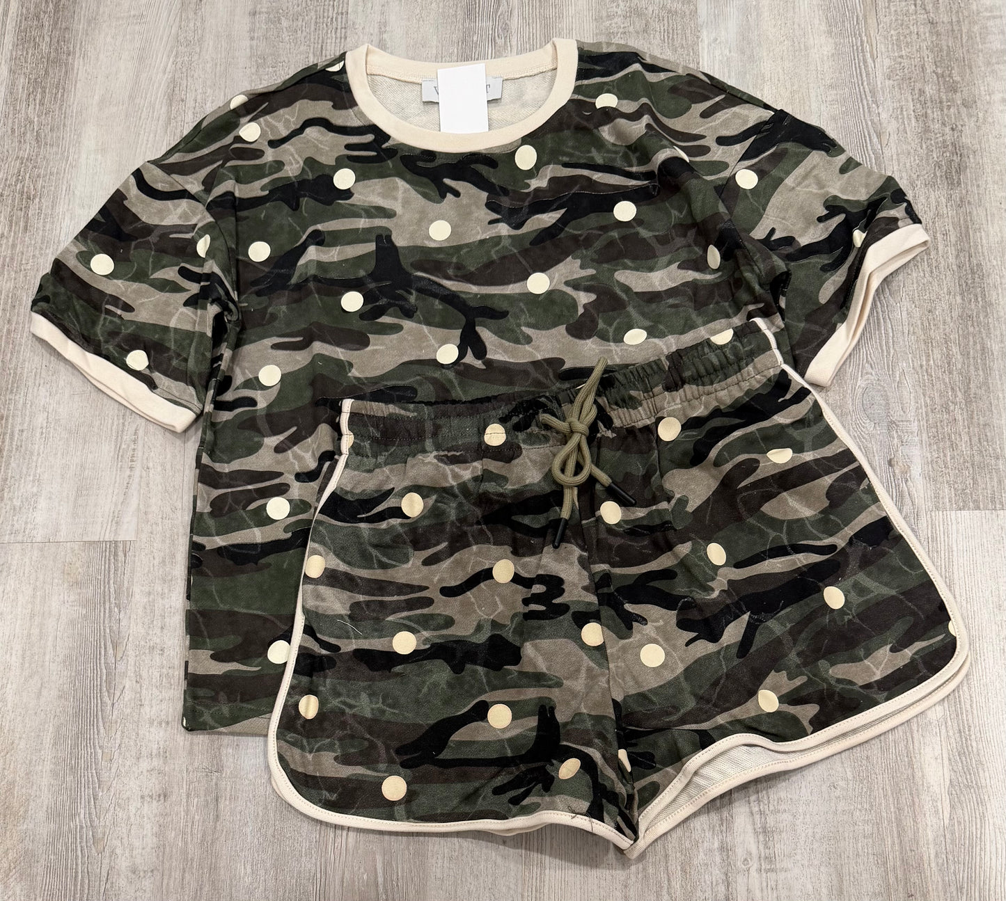 Camo Polka Dot Set