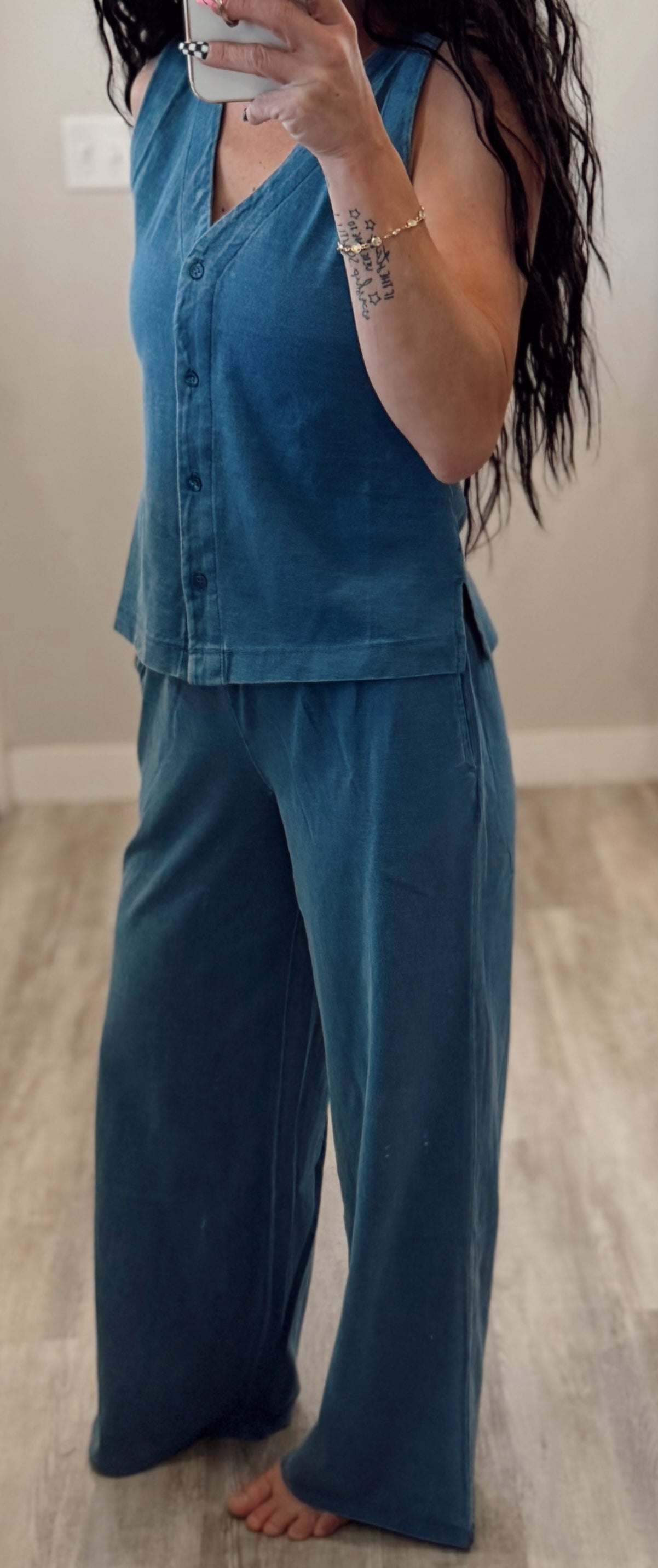 Vest Top and Wide Pant Set