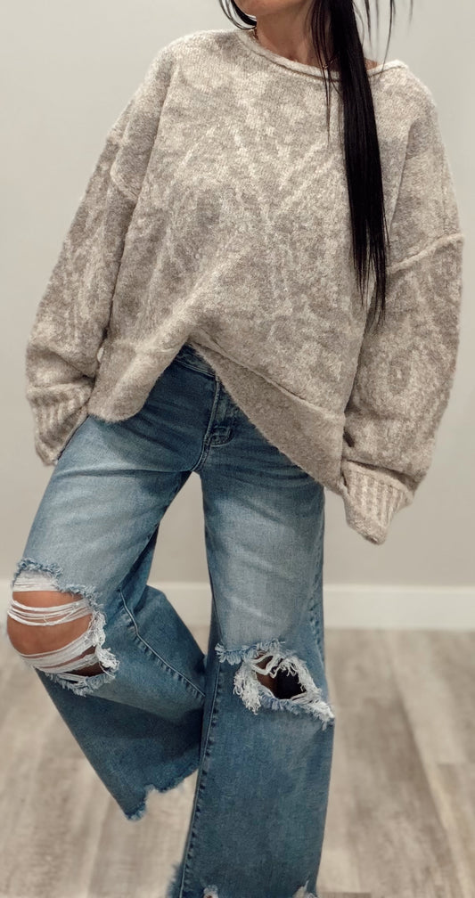 Heather Knit Sweater