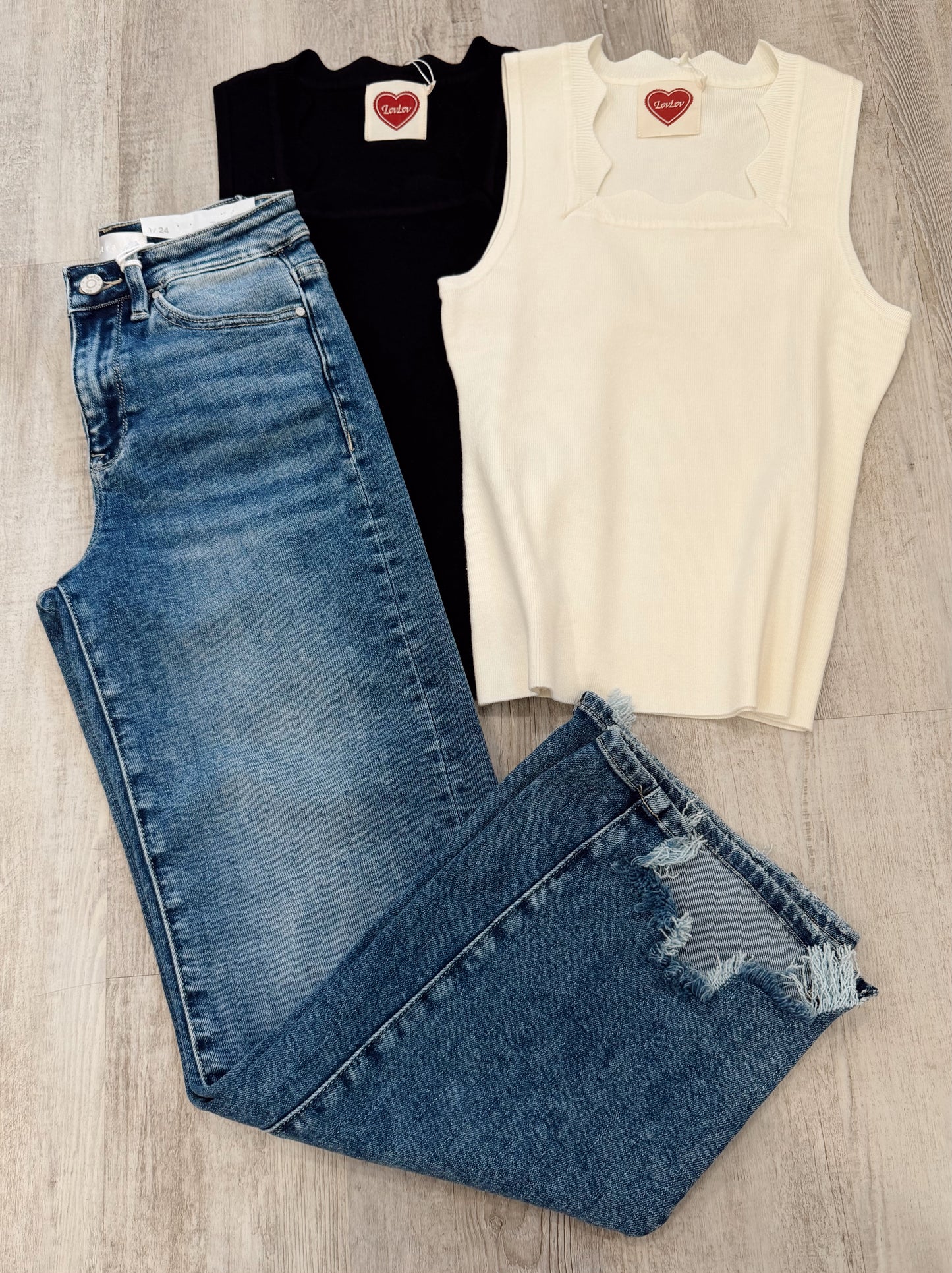 Scallop Neck Tank Tops