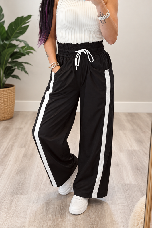Contrast Stripe Track Pants