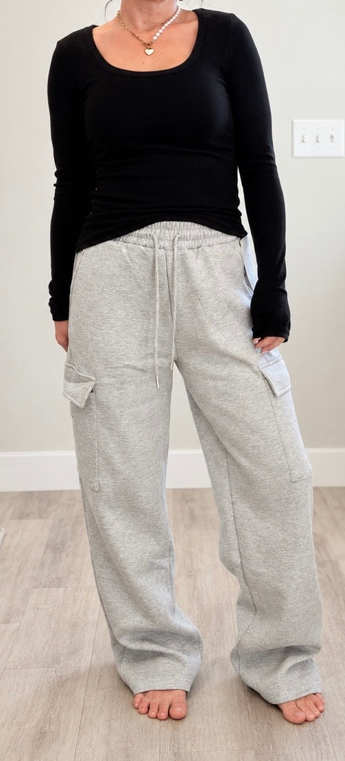 Cozy Cargo Sweatpants
