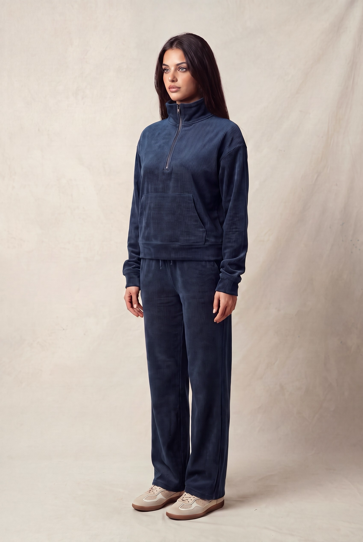 Half Zip Pullover Set