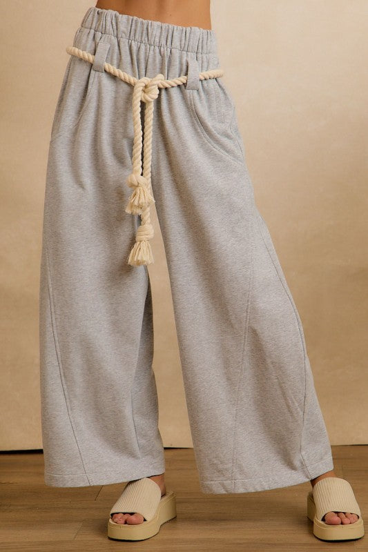 Rope Tie Barrel Sweatpants