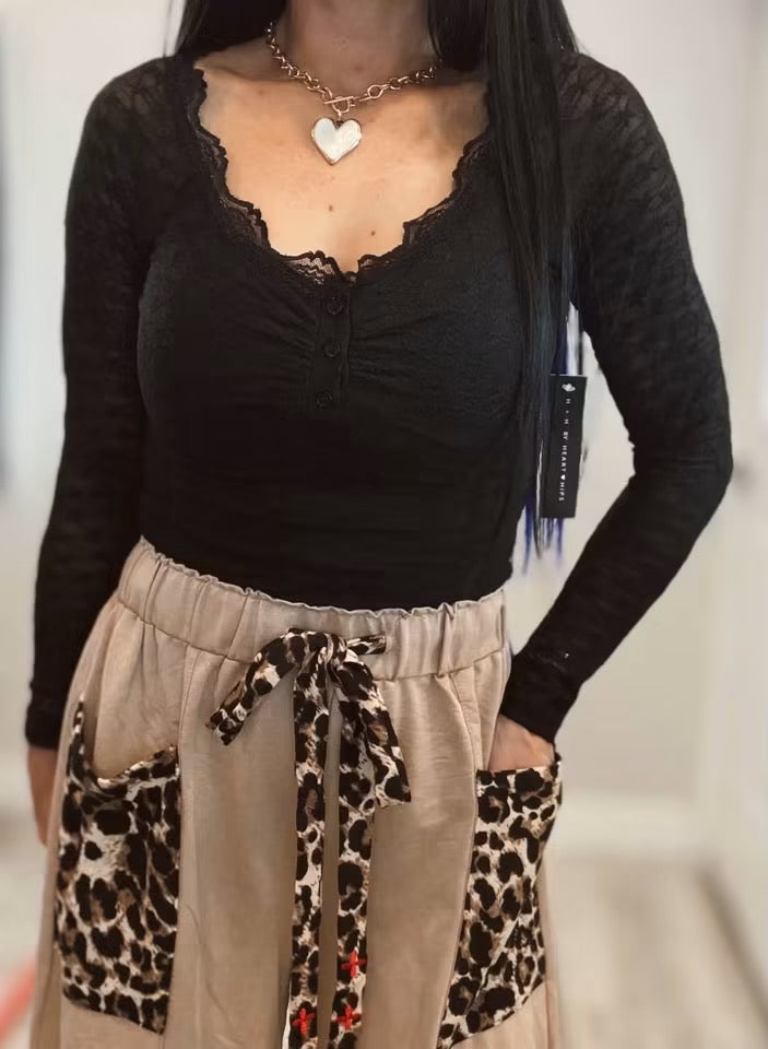 Lace Long Sleeve Top