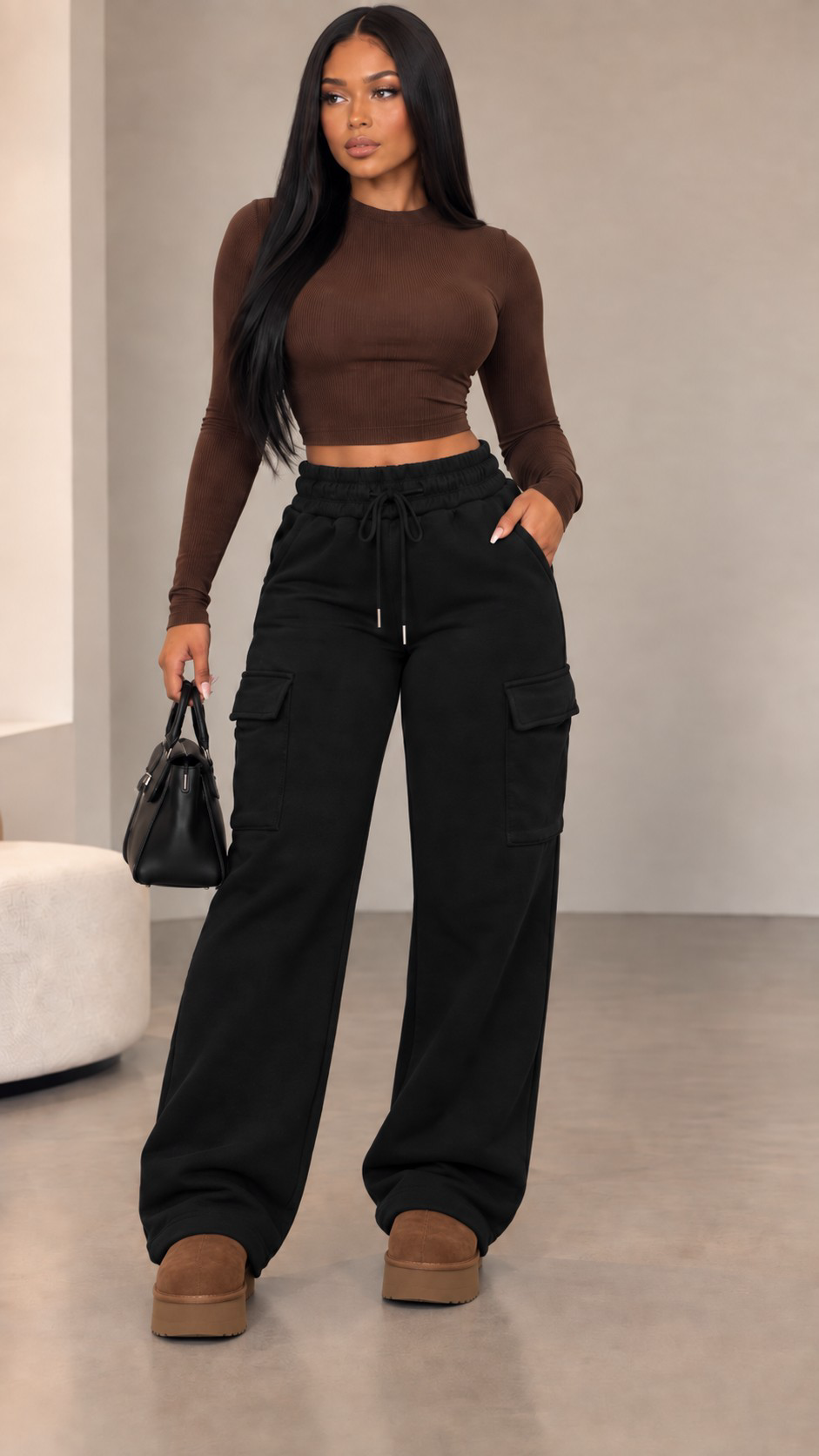 Cozy Cargo Sweatpants