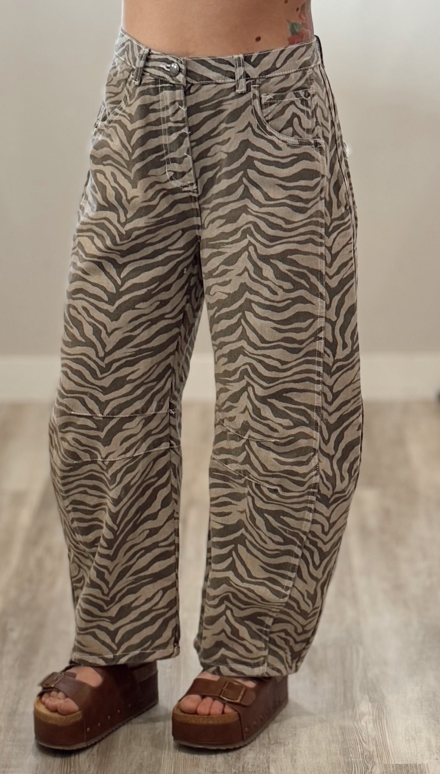 Zebra Barrel Denim