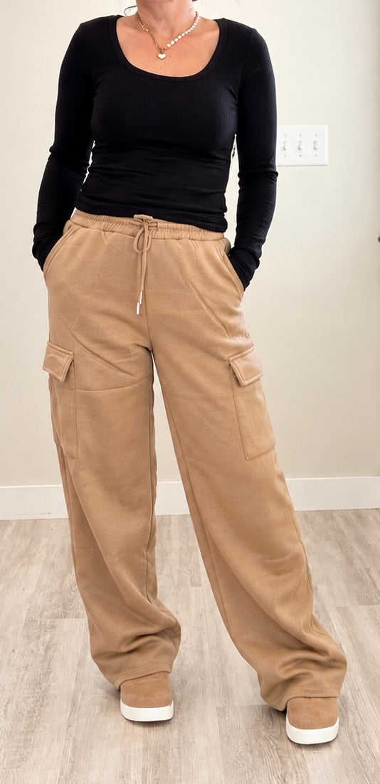 Cozy Cargo Sweatpants