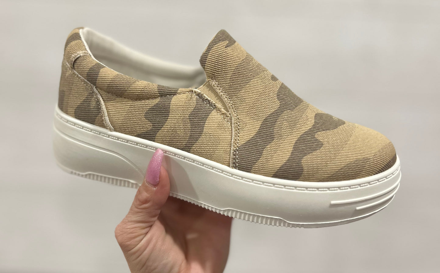 Camo Slip On Sneaker