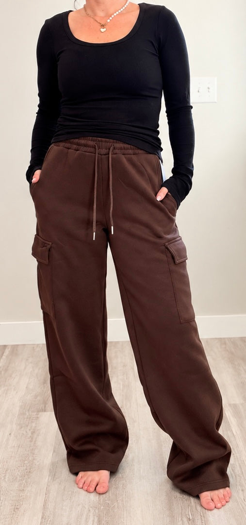 Cozy Cargo Sweatpants